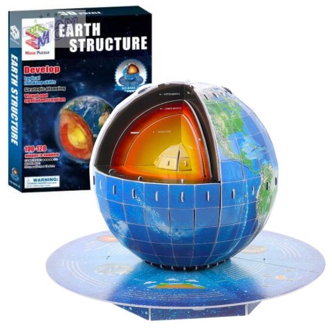Puzzle 3D Edukacyjne Planeta Ziemia Jądro Ziemskie 50el Puzzle 3D Edukacyjne Planeta Ziemia Jądro Ziemskie 50el