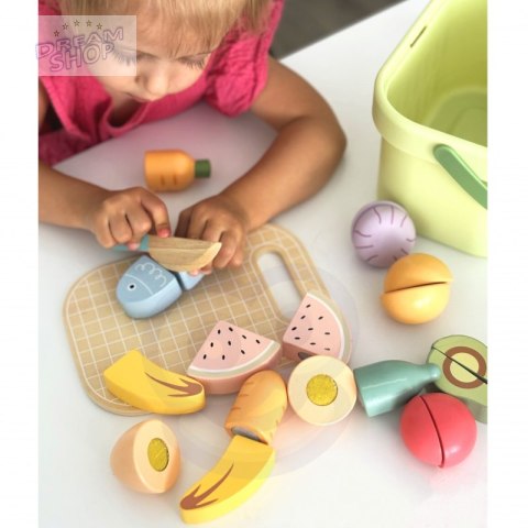TOOKY TOY Drewniany Zestaw Żywność Warzywa Owoce TOOKY TOY Drewniany Zestaw Żywność Warzywa Owoce