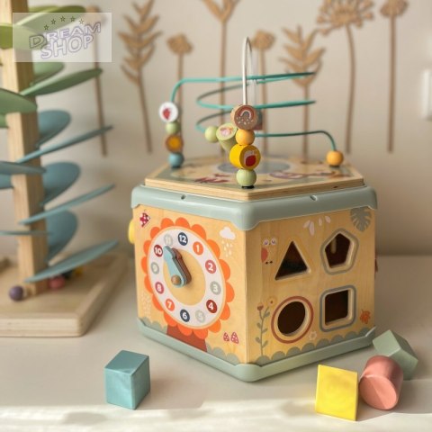 TOOKY TOY Interaktywny Drewniany Sześciokąt Montessori Otwierane Pudełko TOOKY TOY Interaktywny Drewniany Sześciokąt Montessori Otwierane Pudełko