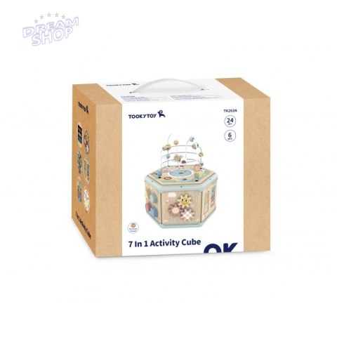 TOOKY TOY Interaktywny Drewniany Sześciokąt Montessori Otwierane Pudełko TOOKY TOY Interaktywny Drewniany Sześciokąt Montessori Otwierane Pudełko