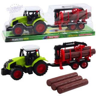 Traktor Rolniczy Z Przyczepą HDS Do Transportu Drewna Bale