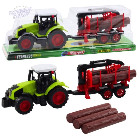 Traktor Rolniczy Z Przyczepą HDS Do Transportu Drewna Bale