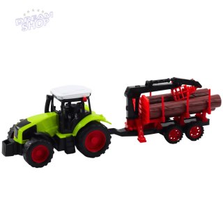 Traktor Rolniczy Z Przyczepą HDS Do Transportu Drewna Bale