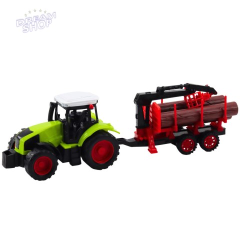 Traktor Rolniczy Z Przyczepą HDS Do Transportu Drewna Bale