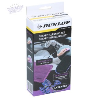 ZESTAW DO CZYSZCZENIA KOKPITU 2 ELEMENTY DUNLOP LAWENDA