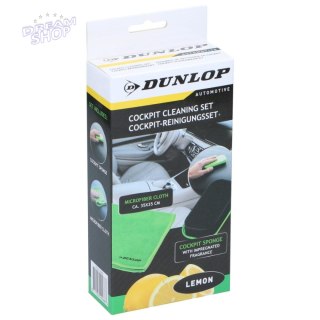ZESTAW DO CZYSZCZENIA KOKPITU 2 ELEMENTY DUNLOP LEMON