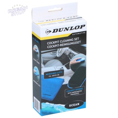 ZESTAW DO CZYSZCZENIA KOKPITU 2 ELEMENTY DUNLOP OCEAN