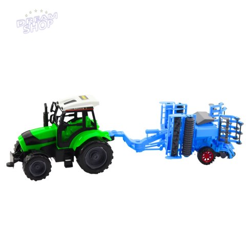 Zestaw Duży Traktor Rolniczy Brona Talerzowa Ruchoma