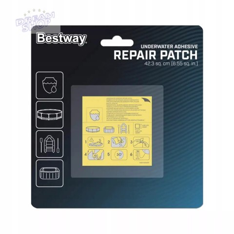 Zestaw łatek naprawczych łatka 10 sztuk bestway 62091