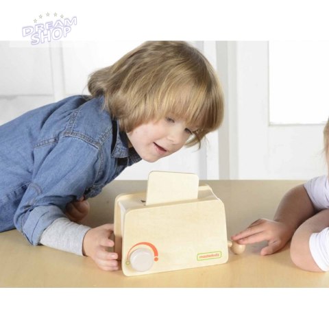 Drewniany Toster + Masło Kromka Nóż Talerz Dżem Masterkidz Drewniany Toster + Masło Kromka Nóż Talerz Dżem Masterkidz