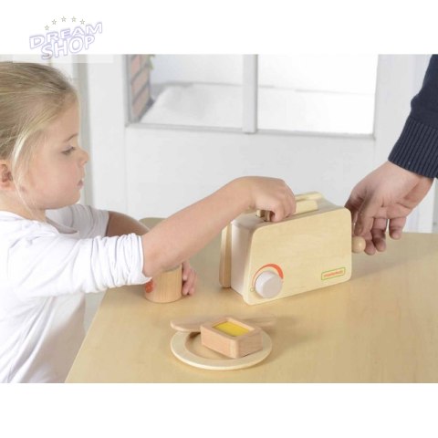 Drewniany Toster + Masło Kromka Nóż Talerz Dżem Masterkidz Drewniany Toster + Masło Kromka Nóż Talerz Dżem Masterkidz