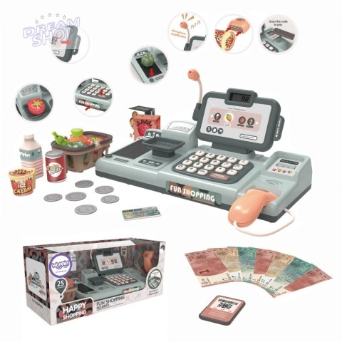 WOOPIE Kasa Sklepowa Dla Dzieci Skaner Waga Mikrofon + 25 Akcesoriów WOOPIE Kasa Sklepowa Dla Dzieci Skaner Waga Mikrofon + 25 Akcesoriów