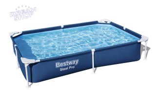 Basen Stelażowy SplashJr Steel Pro 221x150x43 BESTWAY + Zestaw naprawczy