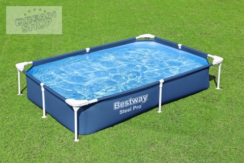 Basen Stelażowy SplashJr Steel Pro 221x150x43 BESTWAY + Zestaw naprawczy