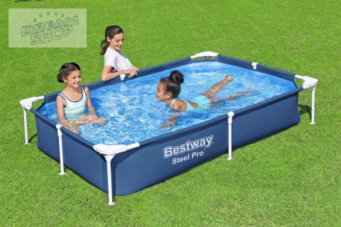 Basen Stelażowy SplashJr Steel Pro 221x150x43 BESTWAY + Zestaw naprawczy