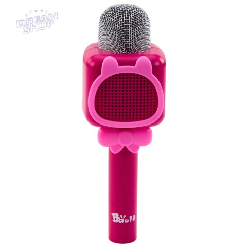 Bezprzewodowy Mikrofon Bluetooth Do Karaoke Nagrywanie Zmiana Głosu Różowy