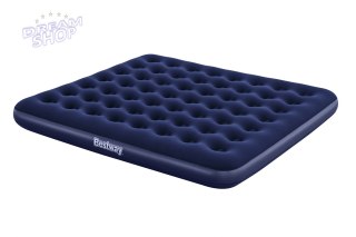 Dmuchany Materac do spania King 2-osobowy flokowany BESTWAY 203x183x22cm + Zestaw naprawczy
