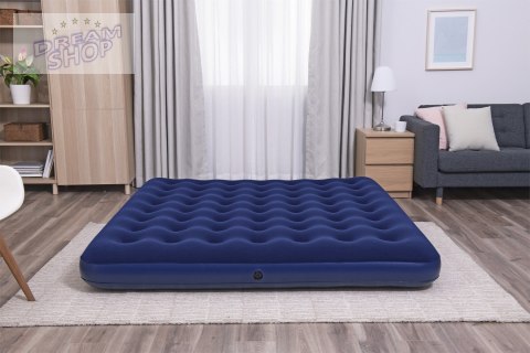 Dmuchany Materac do spania King 2-osobowy flokowany BESTWAY 203x183x22cm + Zestaw naprawczy Dmuchany Materac do spania King 2-osobowy flokowany BESTWAY 203x183x22cm + Zestaw naprawczy
