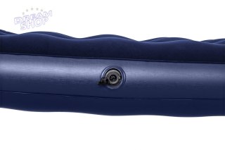 Dmuchany Materac turystyczny do spania 2-osobowy flokowany BESTWAY 203x152x22cm + Zestaw naprawczy