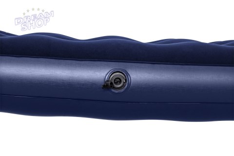 Dmuchany Materac turystyczny do spania 2-osobowy flokowany BESTWAY 203x152x22cm + Zestaw naprawczy Dmuchany Materac turystyczny do spania 2-osobowy flokowany BESTWAY 203x152x22cm + Zestaw naprawczy