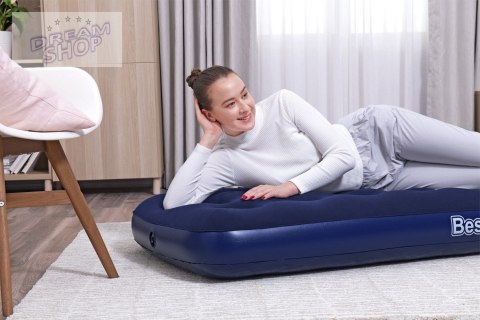 Dmuchany Materac turystyczny do spania Flokowany BESTWAY 185x76x22cm + Zestaw naprawczy Dmuchany Materac turystyczny do spania Flokowany BESTWAY 185x76x22cm + Zestaw naprawczy