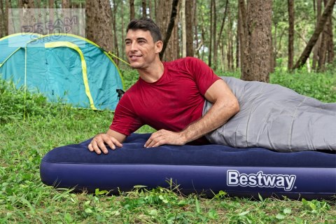 Dmuchany Materac turystyczny do spania Flokowany BESTWAY 188x99x22cm + Zestaw naprawczy Dmuchany Materac turystyczny do spania Flokowany BESTWAY 188x99x22cm + Zestaw naprawczy
