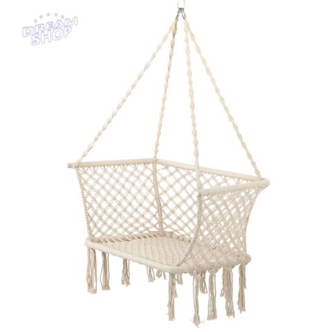 HAMAK AŻUROWY FOTEL WISZĄCY BOCIANIE GNIAZDO 78x64CM ECRU HAMAK AŻUROWY FOTEL WISZĄCY BOCIANIE GNIAZDO 78x64CM ECRU