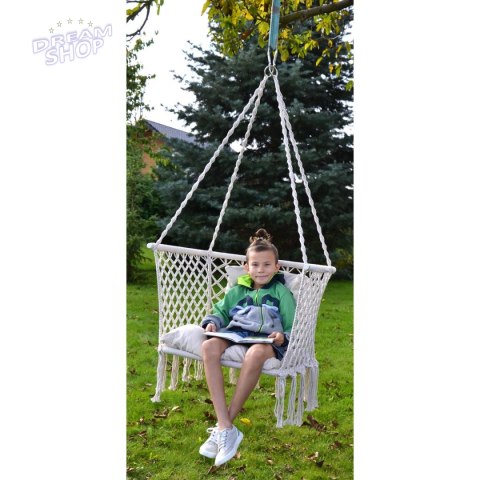 HAMAK AŻUROWY FOTEL WISZĄCY BOCIANIE GNIAZDO 78x64CM ECRU HAMAK AŻUROWY FOTEL WISZĄCY BOCIANIE GNIAZDO 78x64CM ECRU