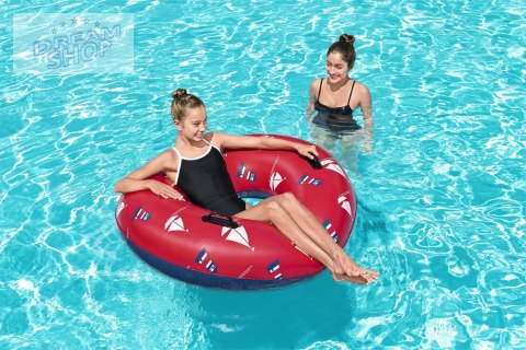 Kółko do pływania Statki czerwone BESTWAY 119cm Winyl + 2 uchwyty Kółko do pływania Statki czerwone BESTWAY 119cm Winyl + 2 uchwyty
