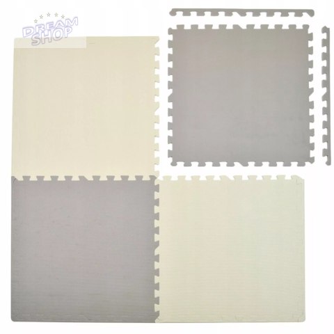 PUZZLE PIANKOWE MATA EVA 4 szt JASNO SZARE CIEMNO SZARE EM1001SZ