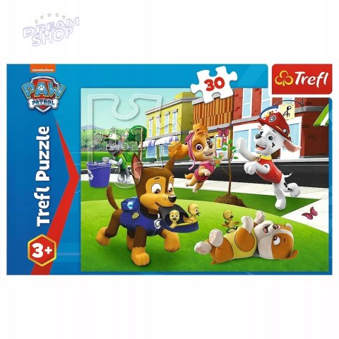 Puzzle 30 el. Psi Patrol Pieski w akcji 3+ Trefl 18306 Puzzle 30 el. Psi Patrol Pieski w akcji 3+ Trefl 18306
