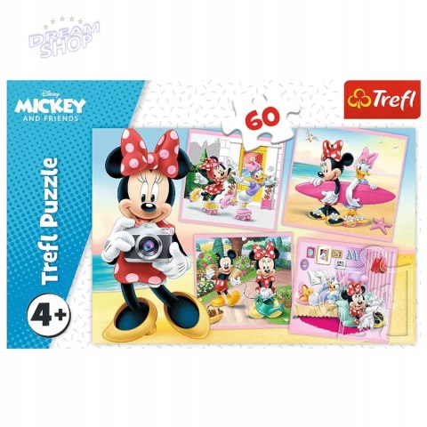 Puzzle Disney 60 el. Urocza Myszka Minnie 4 + Trefl 17360