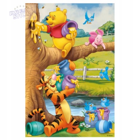 Puzzle Kubuś Puchatek 60 el. Małe co nieco Tygrysek Prosiaczek Trefl 17264