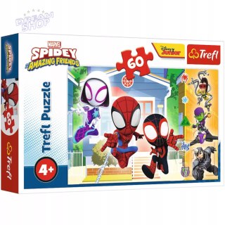 Puzzle Marvel Spiderman 60 el. W świecie Spidey'a Trefl 17371