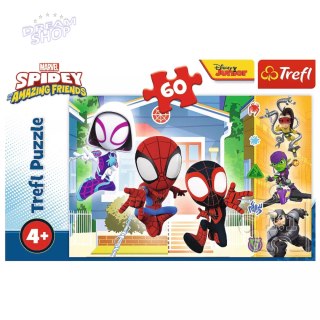 Puzzle Marvel Spiderman 60 el. W świecie Spidey'a Trefl 17371