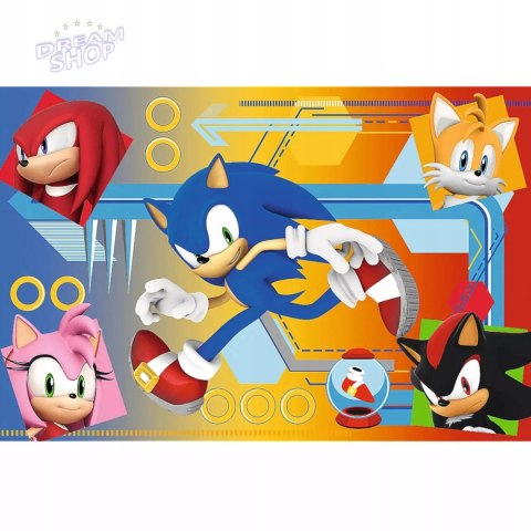 Puzzle Sonic szybki jak błyskawica 60 el. Sonic w akcji Trefl 17387 Puzzle Sonic szybki jak błyskawica 60 el. Sonic w akcji Trefl 17387