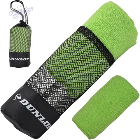 RĘCZNIK SZYBKOSCHNĄCY Z WORKIEM DO PRZECHOWYWANIA SPORTOWY 80X40CM DUNLOP ZIELONY RĘCZNIK SZYBKOSCHNĄCY Z WORKIEM DO PRZECHOWYWANIA SPORTOWY 80X40CM DUNLOP ZIELONY