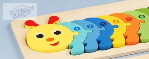 EDUKACYJNE DREWNIANE KLOCKI PUZZLE UKŁADANKA 8765G EDUKACYJNE DREWNIANE KLOCKI PUZZLE UKŁADANKA 8765G