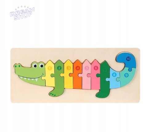 EDUKACYJNE DREWNIANE KLOCKI PUZZLE UKŁADANKA 8765K EDUKACYJNE DREWNIANE KLOCKI PUZZLE UKŁADANKA 8765K