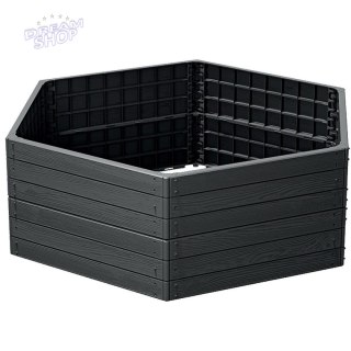 GRZĄDKA RABATKA OGRODOWA OBRZEŻE BASE WOOD ANTRACYT