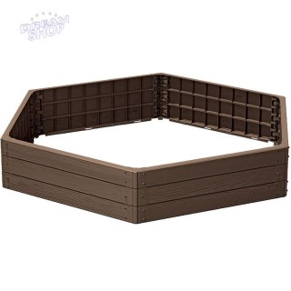 GRZĄDKA RABATKA OGRODOWA OBRZEŻE BASE WOOD RUSTYKALNA CEGŁA