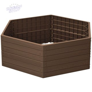 GRZĄDKA RABATKA OGRODOWA OBRZEŻE BASE WOOD RUSTYKALNA CEGŁA
