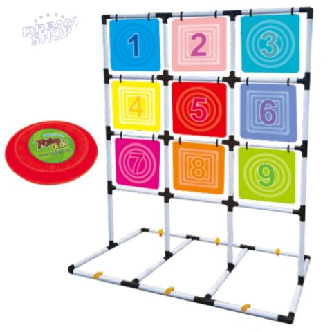 Gra Zręcznościowa Rzut Frisbee Dyskiem Do Celu Domowa Ogrodowa Gra Zręcznościowa Rzut Frisbee Dyskiem Do Celu Domowa Ogrodowa