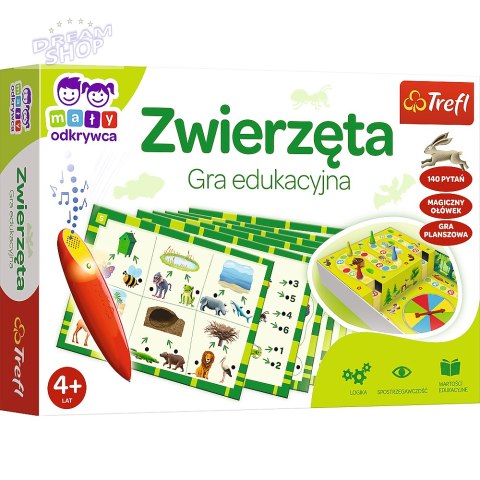 Gra dla dzieci Zwierzęta Magiczny ołówek Trefl 02111 Gra dla dzieci Zwierzęta Magiczny ołówek Trefl 02111