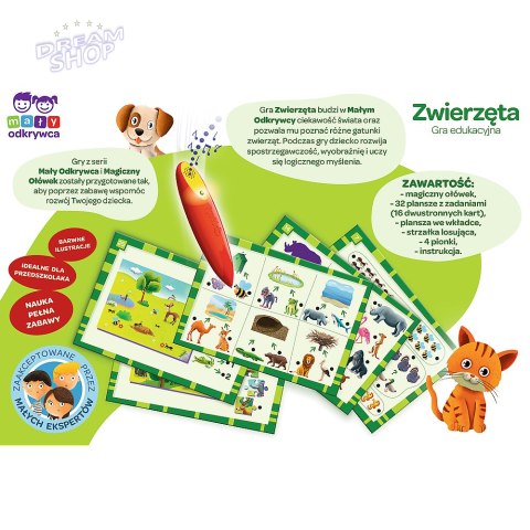Gra dla dzieci Zwierzęta Magiczny ołówek Trefl 02111 Gra dla dzieci Zwierzęta Magiczny ołówek Trefl 02111