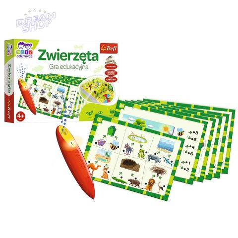 Gra dla dzieci Zwierzęta Magiczny ołówek Trefl 02111 Gra dla dzieci Zwierzęta Magiczny ołówek Trefl 02111