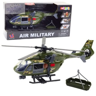 Helikopter Wojskowy Militarny Hak Nosze Światła Dźwięki 1:12