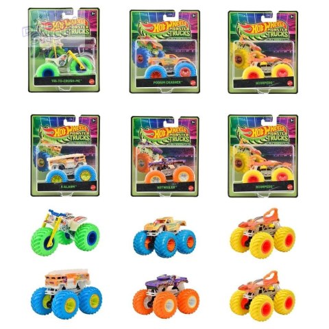 Hot Wheels Monster Trucks świecący w ciemności mix Hot Wheels Monster Trucks świecący w ciemności mix