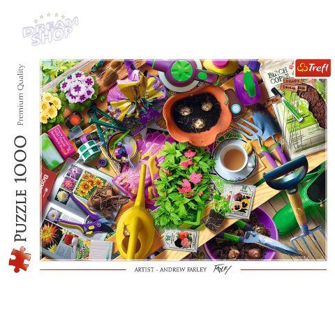 Puzzle - "1000" - Porządki w ogrodzie Trefl 10927 Puzzle - "1000" - Porządki w ogrodzie Trefl 10927