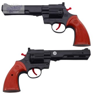 Rewolwer Na Kapiszony Pistolet Rekwizyt Dźwięk Strzału Czarny